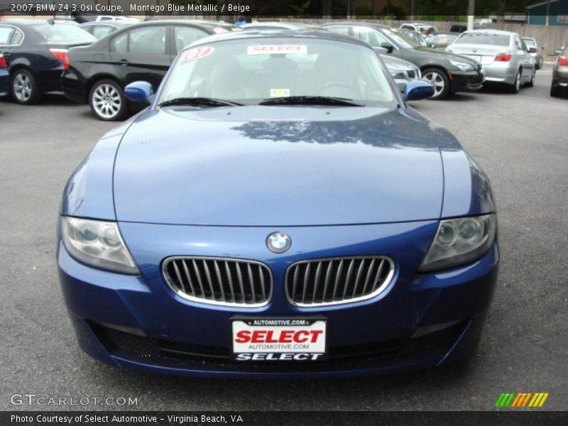 Montego Blue Metallic / Beige 2007 BMW Z4 3.0si Coupe