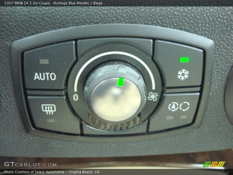 Controls of 2007 Z4 3.0si Coupe