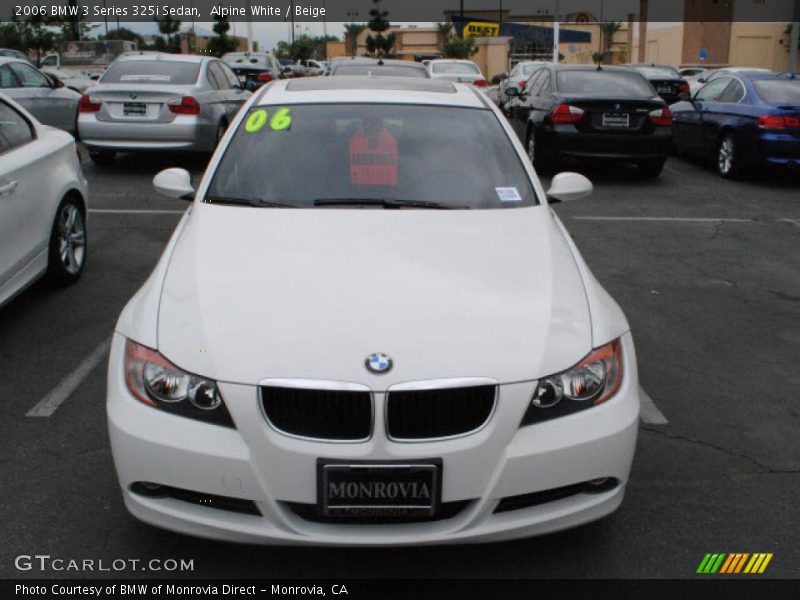 Alpine White / Beige 2006 BMW 3 Series 325i Sedan