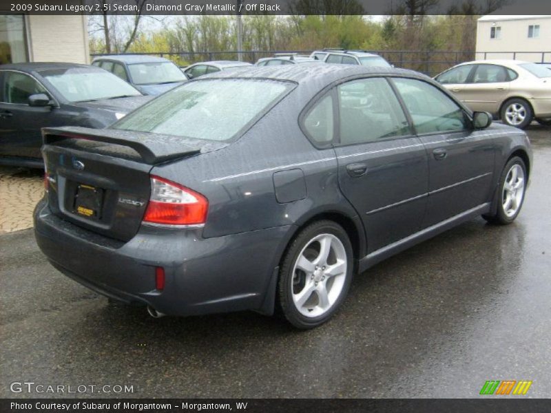 Diamond Gray Metallic / Off Black 2009 Subaru Legacy 2.5i Sedan