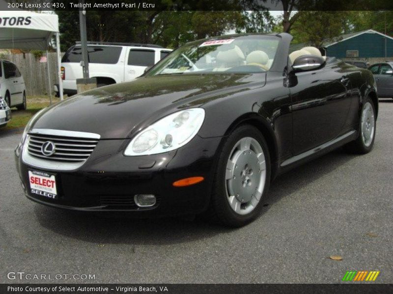 Twilight Amethyst Pearl / Ecru 2004 Lexus SC 430