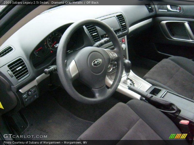 Diamond Gray Metallic / Off Black 2009 Subaru Legacy 2.5i Sedan