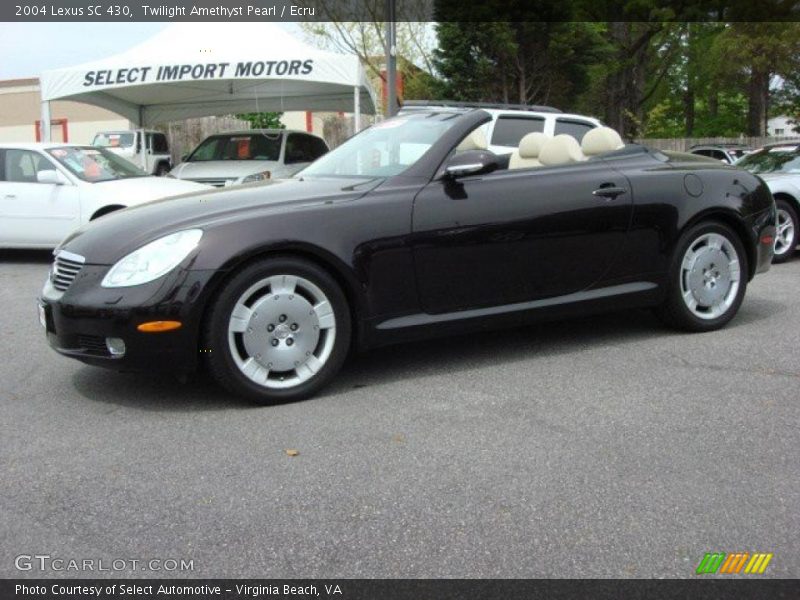 Twilight Amethyst Pearl / Ecru 2004 Lexus SC 430