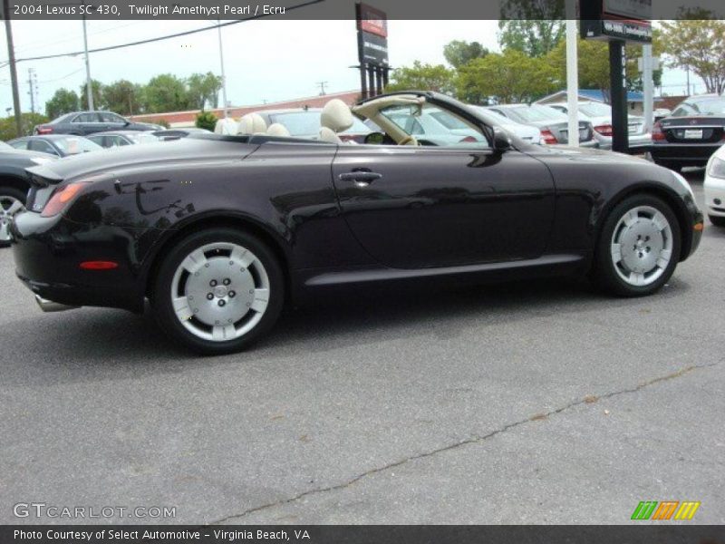 Twilight Amethyst Pearl / Ecru 2004 Lexus SC 430