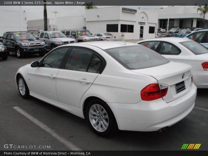 Alpine White / Beige 2006 BMW 3 Series 325i Sedan
