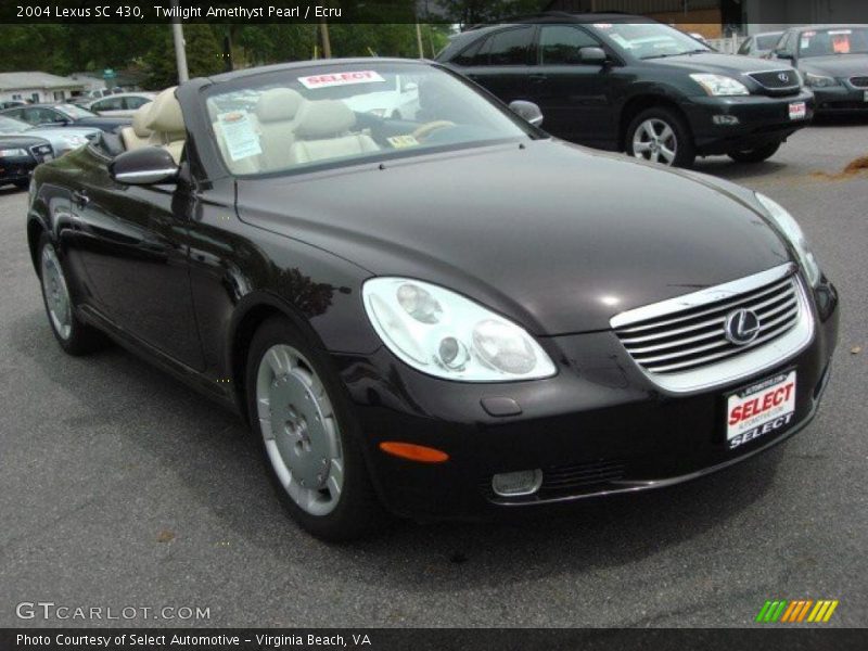 Twilight Amethyst Pearl / Ecru 2004 Lexus SC 430