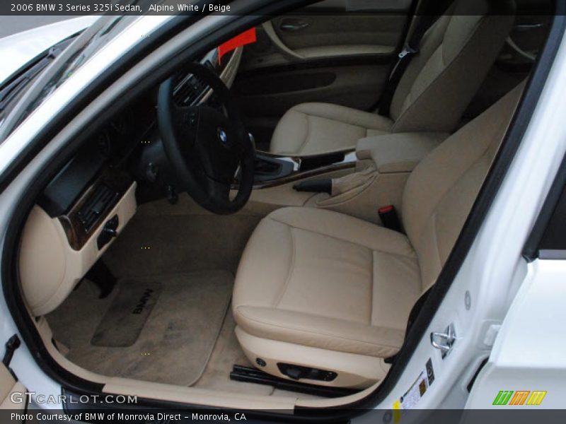 Alpine White / Beige 2006 BMW 3 Series 325i Sedan