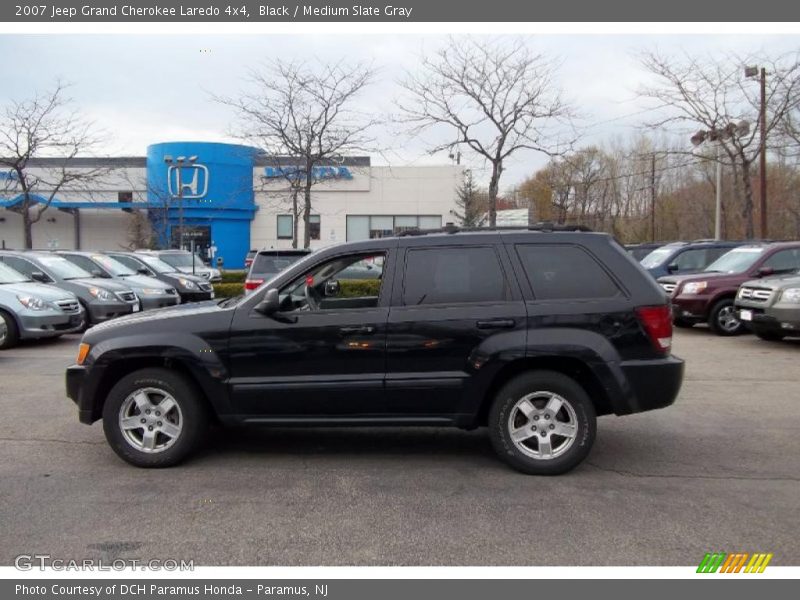 Black / Medium Slate Gray 2007 Jeep Grand Cherokee Laredo 4x4