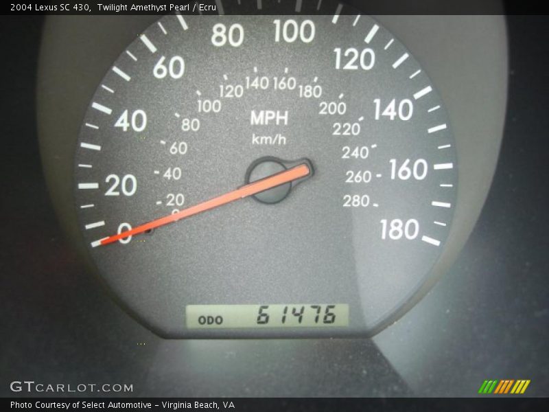 Twilight Amethyst Pearl / Ecru 2004 Lexus SC 430