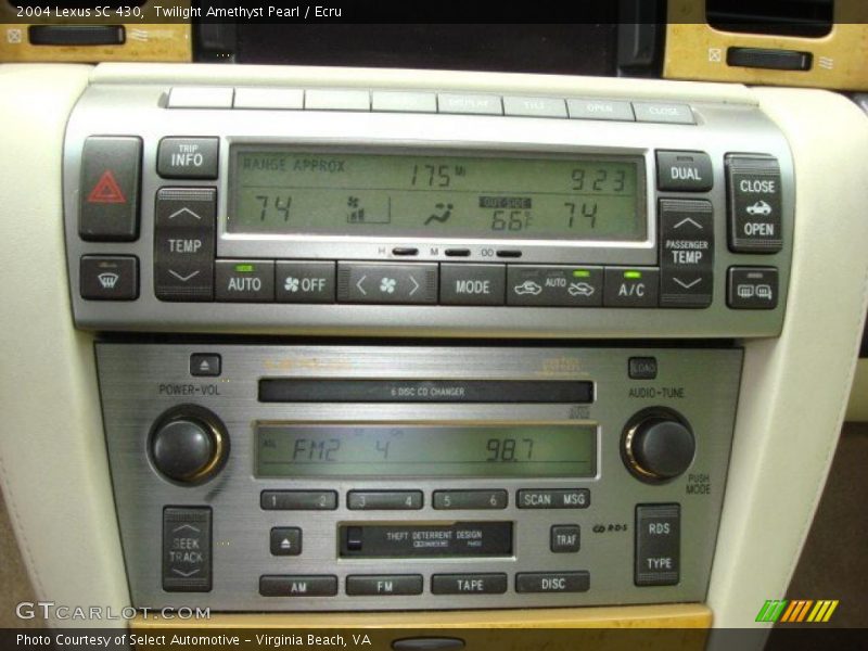 Twilight Amethyst Pearl / Ecru 2004 Lexus SC 430