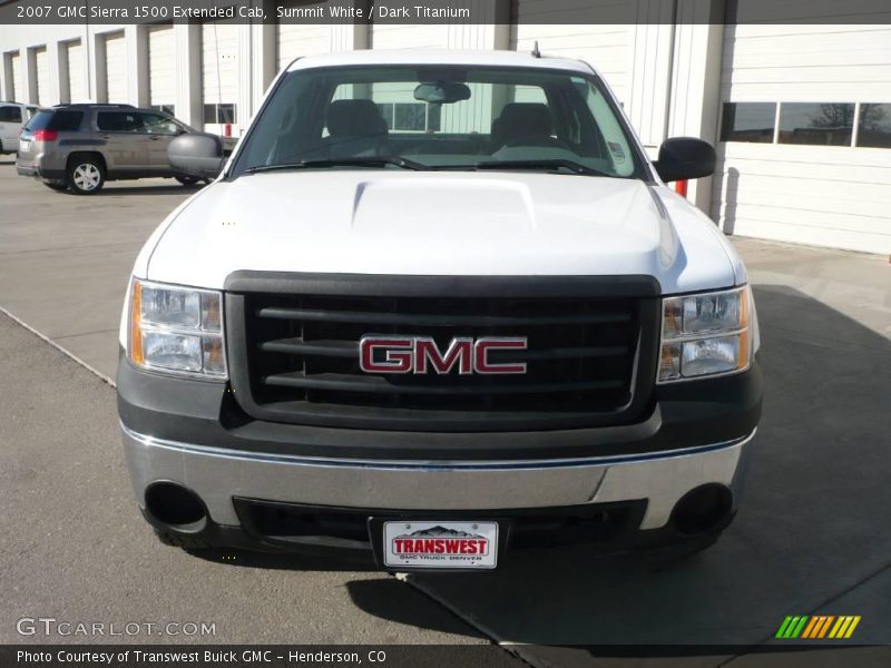 Summit White / Dark Titanium 2007 GMC Sierra 1500 Extended Cab
