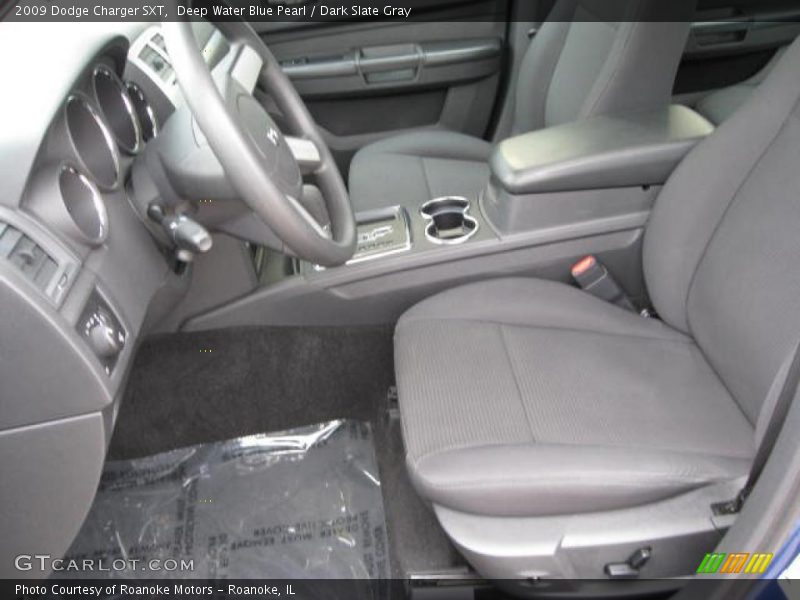 Deep Water Blue Pearl / Dark Slate Gray 2009 Dodge Charger SXT
