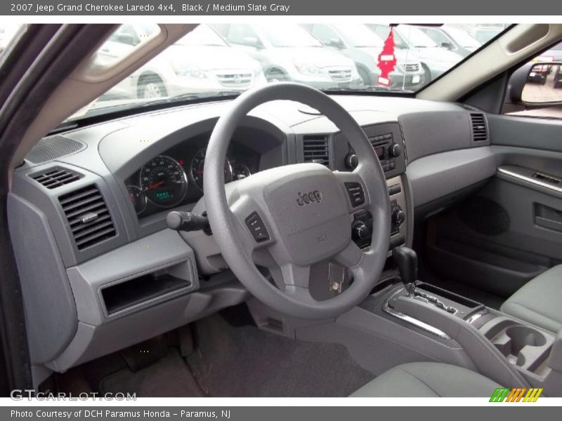 Black / Medium Slate Gray 2007 Jeep Grand Cherokee Laredo 4x4
