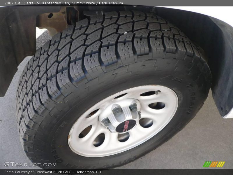 Summit White / Dark Titanium 2007 GMC Sierra 1500 Extended Cab