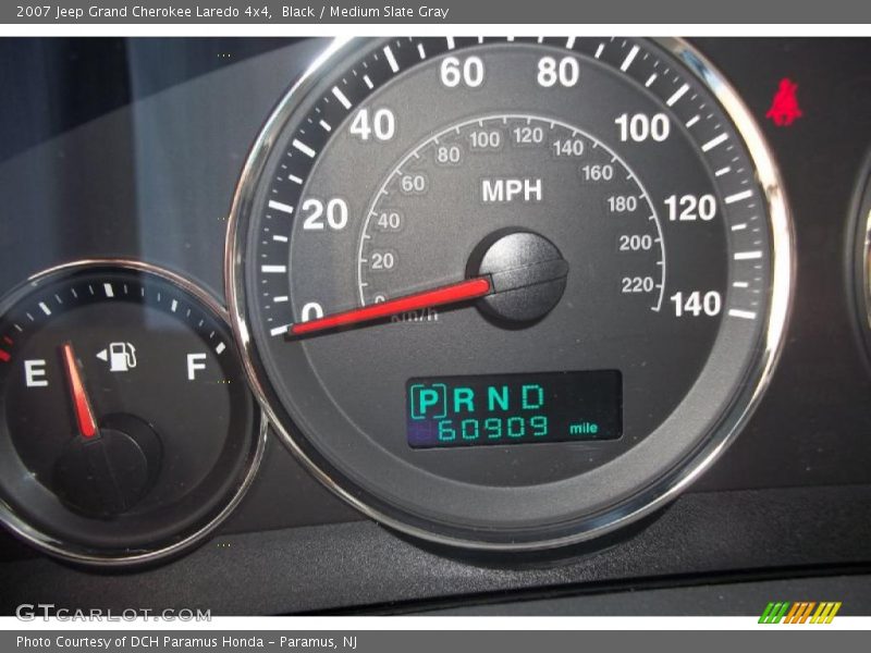 Black / Medium Slate Gray 2007 Jeep Grand Cherokee Laredo 4x4