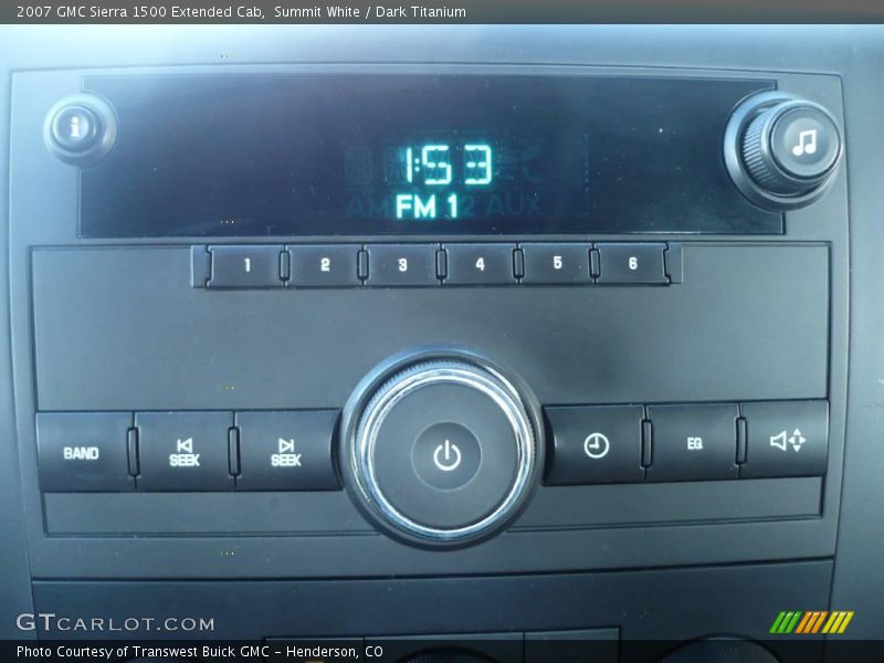 Summit White / Dark Titanium 2007 GMC Sierra 1500 Extended Cab