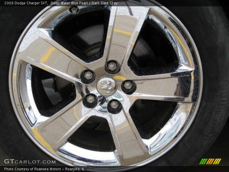 Deep Water Blue Pearl / Dark Slate Gray 2009 Dodge Charger SXT