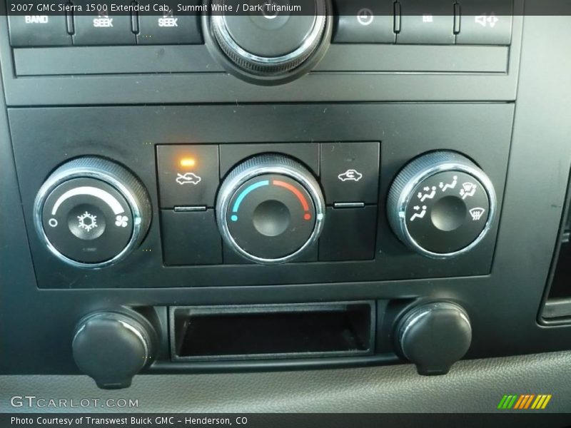Summit White / Dark Titanium 2007 GMC Sierra 1500 Extended Cab
