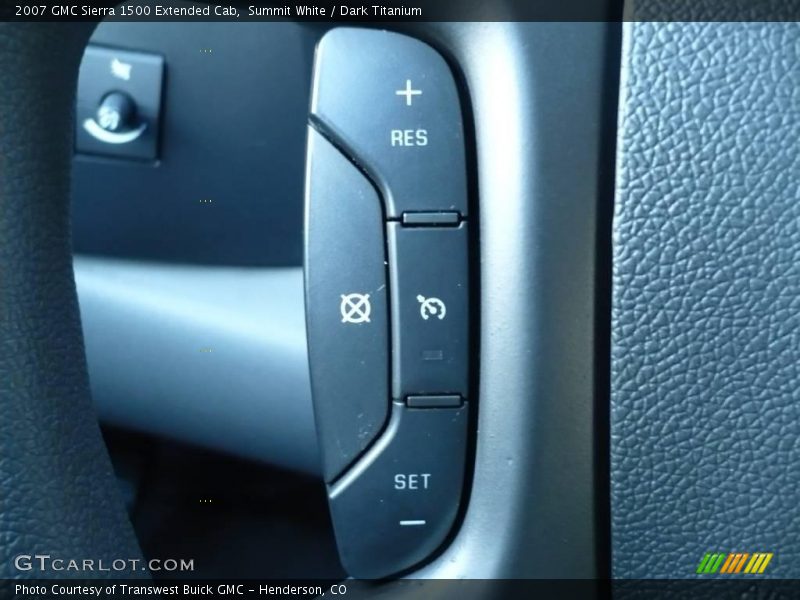 Summit White / Dark Titanium 2007 GMC Sierra 1500 Extended Cab
