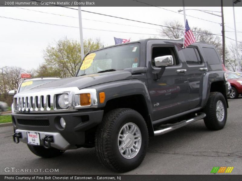 Graphite Metallic / Ebony Black 2008 Hummer H3
