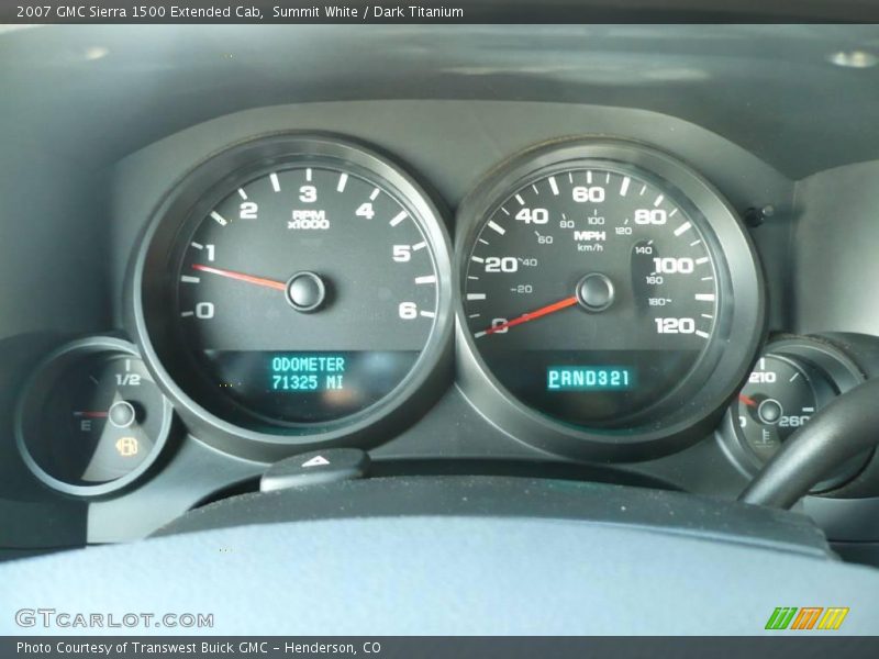 Summit White / Dark Titanium 2007 GMC Sierra 1500 Extended Cab