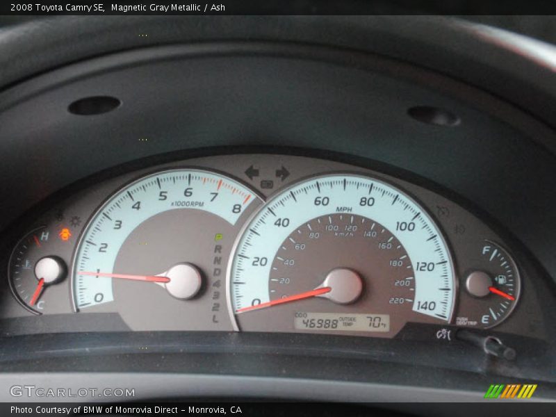 Magnetic Gray Metallic / Ash 2008 Toyota Camry SE