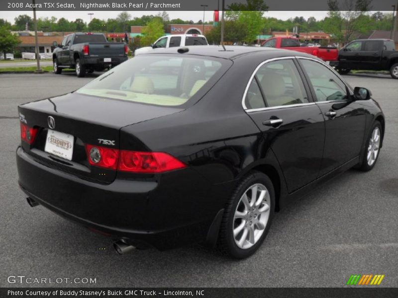 Nighthawk Black Pearl / Parchment 2008 Acura TSX Sedan