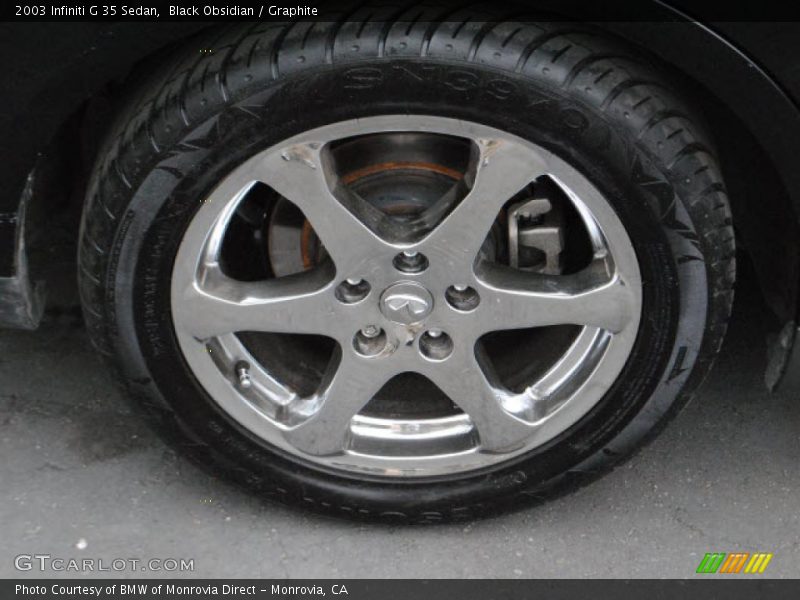 Black Obsidian / Graphite 2003 Infiniti G 35 Sedan