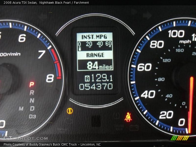 Nighthawk Black Pearl / Parchment 2008 Acura TSX Sedan