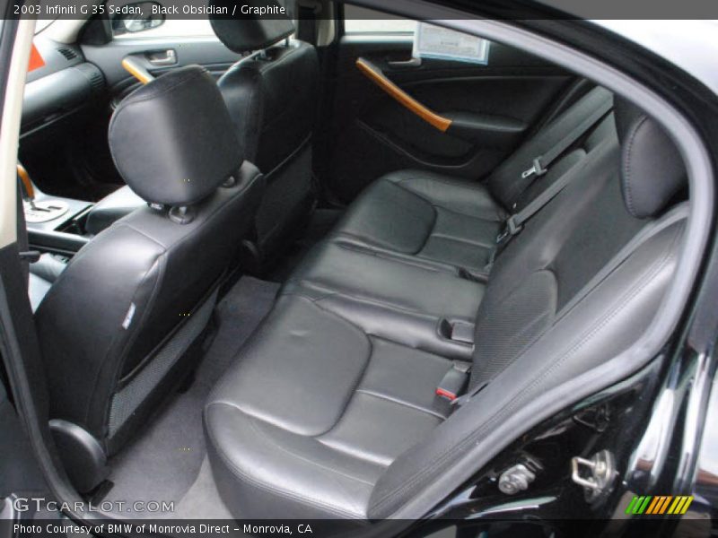 Black Obsidian / Graphite 2003 Infiniti G 35 Sedan