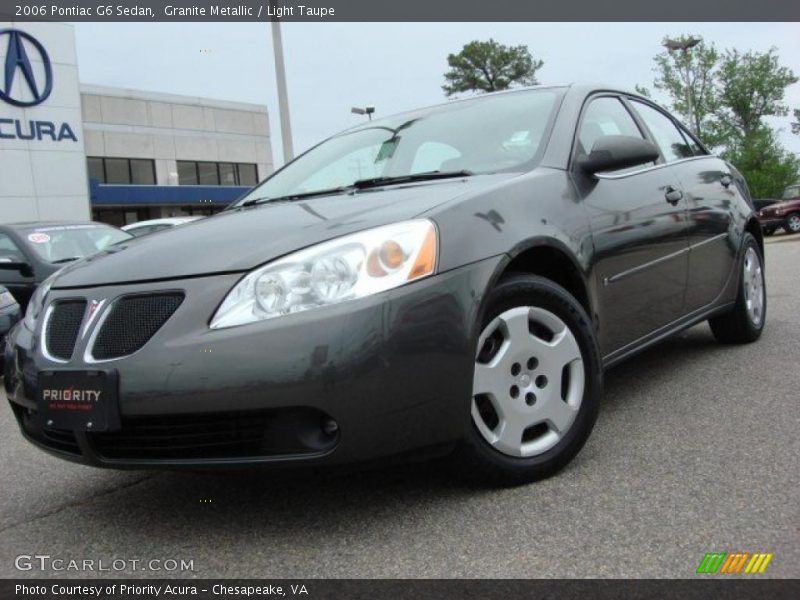 Granite Metallic / Light Taupe 2006 Pontiac G6 Sedan
