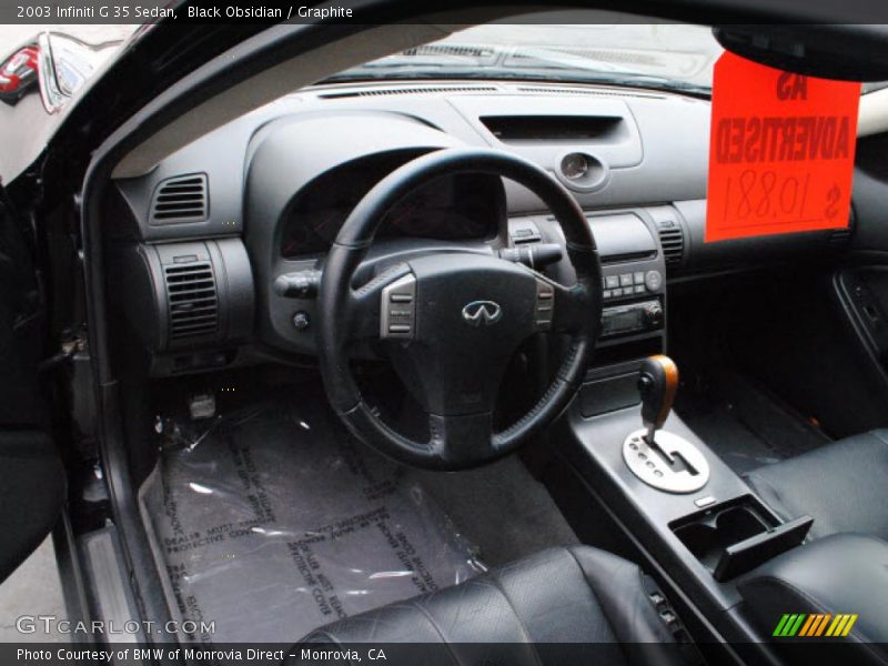 Black Obsidian / Graphite 2003 Infiniti G 35 Sedan