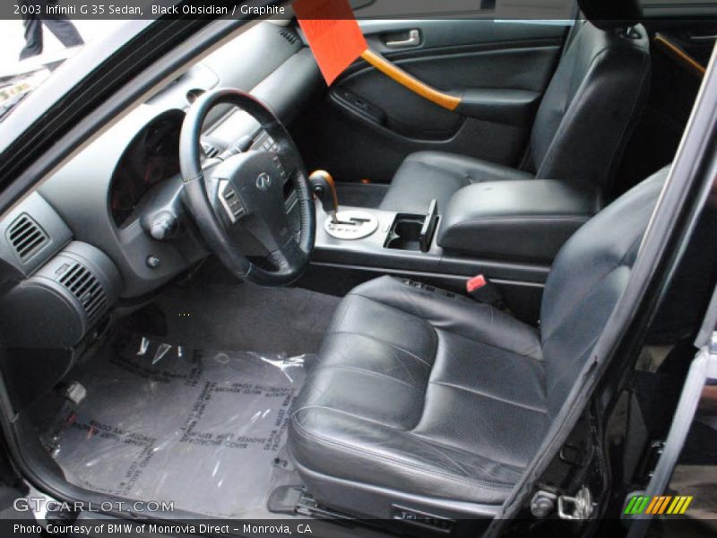 Black Obsidian / Graphite 2003 Infiniti G 35 Sedan