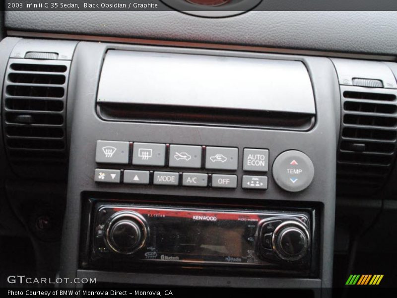 Black Obsidian / Graphite 2003 Infiniti G 35 Sedan