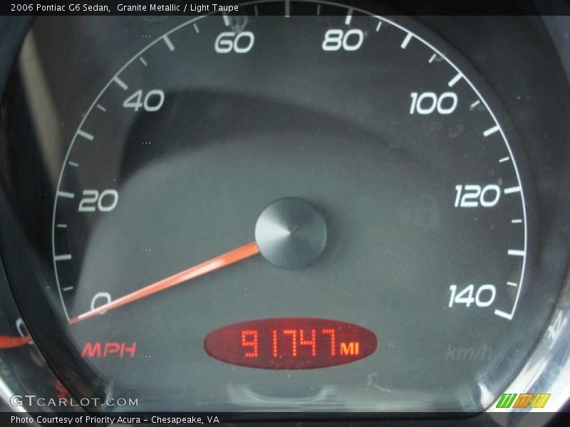 Granite Metallic / Light Taupe 2006 Pontiac G6 Sedan