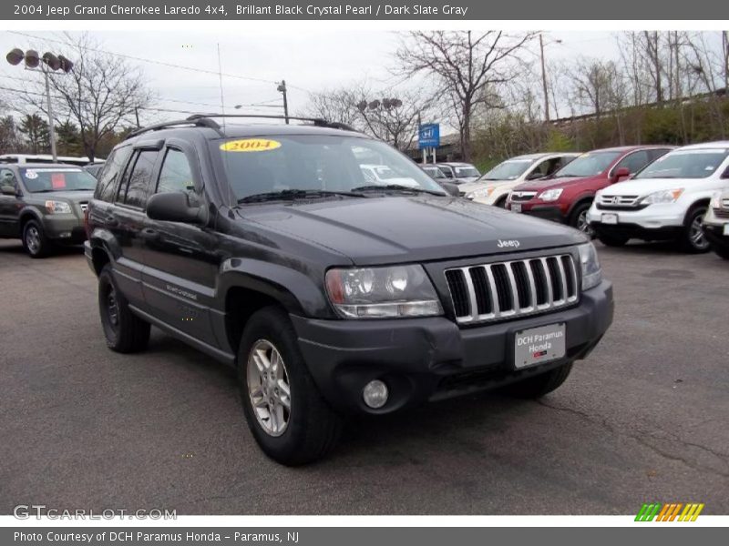 Brillant Black Crystal Pearl / Dark Slate Gray 2004 Jeep Grand Cherokee Laredo 4x4