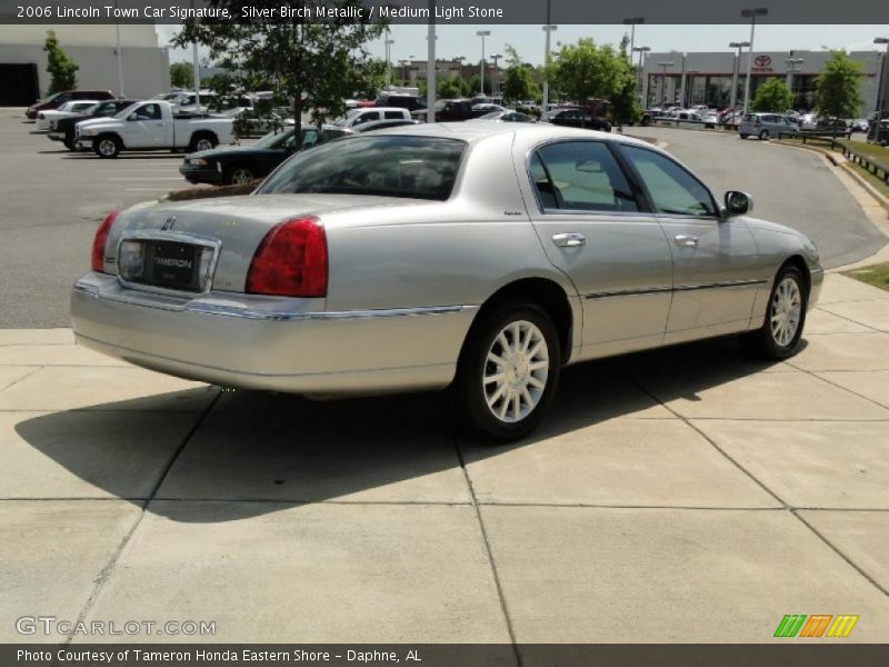 Silver Birch Metallic / Medium Light Stone 2006 Lincoln Town Car Signature