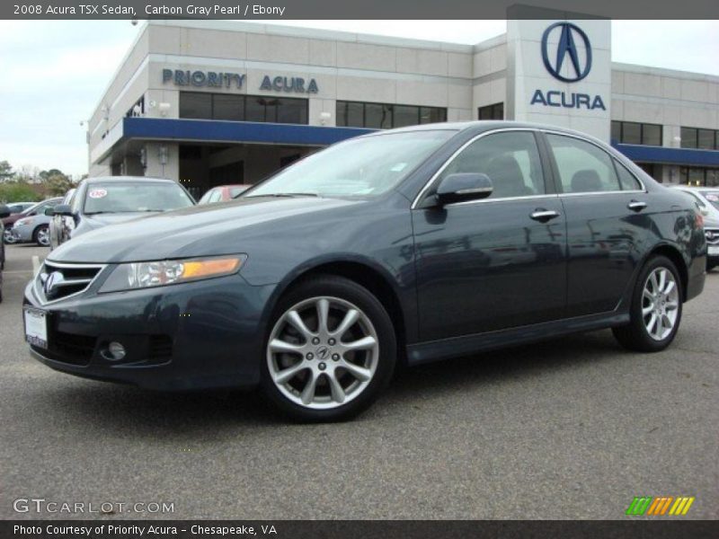 Carbon Gray Pearl / Ebony 2008 Acura TSX Sedan