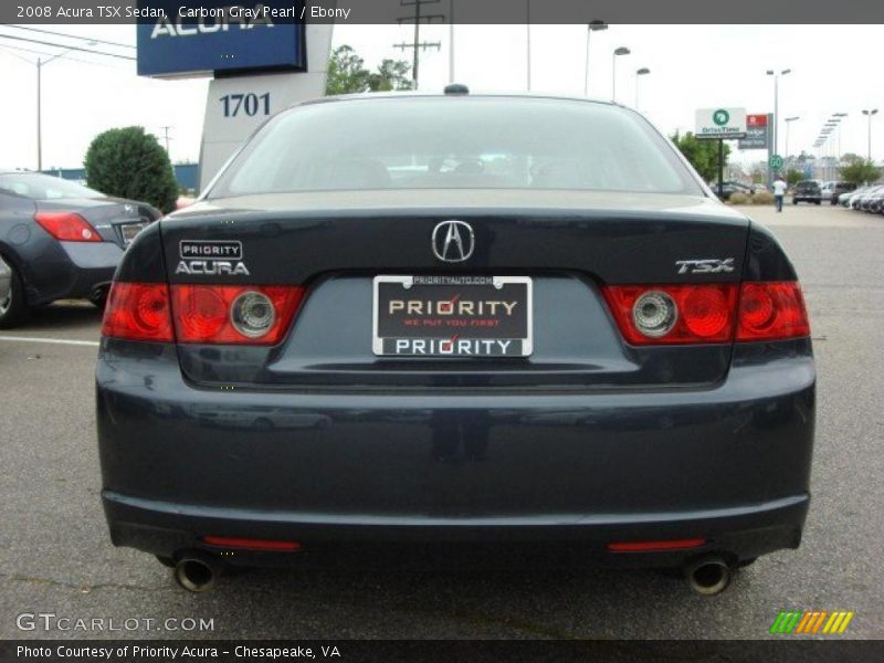 Carbon Gray Pearl / Ebony 2008 Acura TSX Sedan