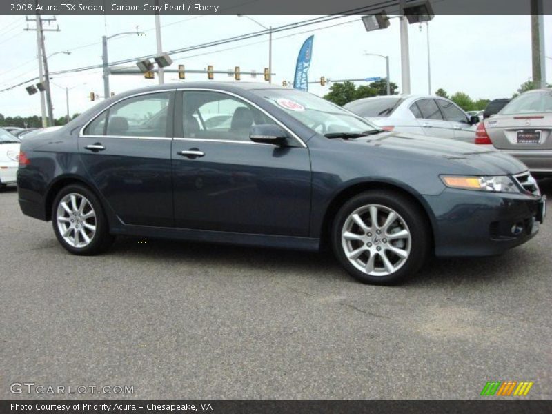 Carbon Gray Pearl / Ebony 2008 Acura TSX Sedan