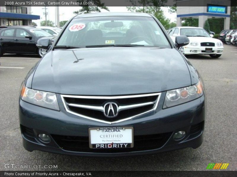 Carbon Gray Pearl / Ebony 2008 Acura TSX Sedan