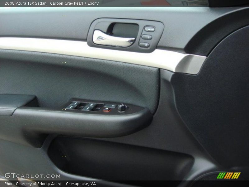 Carbon Gray Pearl / Ebony 2008 Acura TSX Sedan