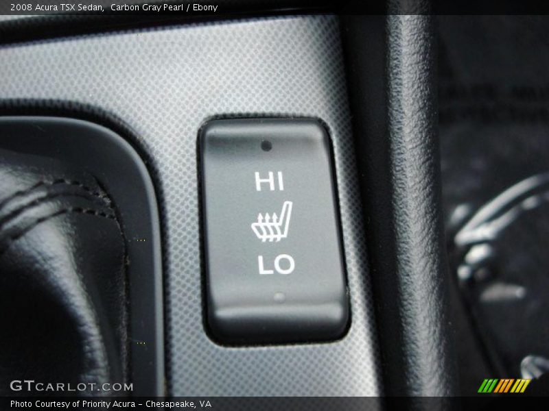 Carbon Gray Pearl / Ebony 2008 Acura TSX Sedan