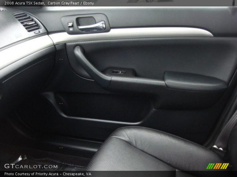 Carbon Gray Pearl / Ebony 2008 Acura TSX Sedan