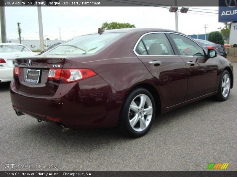 Basque Red Pearl / Parchment 2009 Acura TSX Sedan