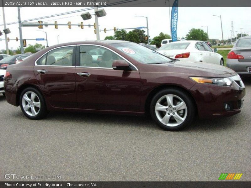Basque Red Pearl / Parchment 2009 Acura TSX Sedan