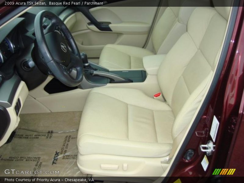 Basque Red Pearl / Parchment 2009 Acura TSX Sedan