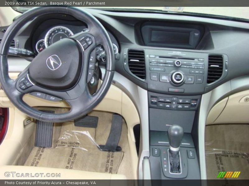 Basque Red Pearl / Parchment 2009 Acura TSX Sedan