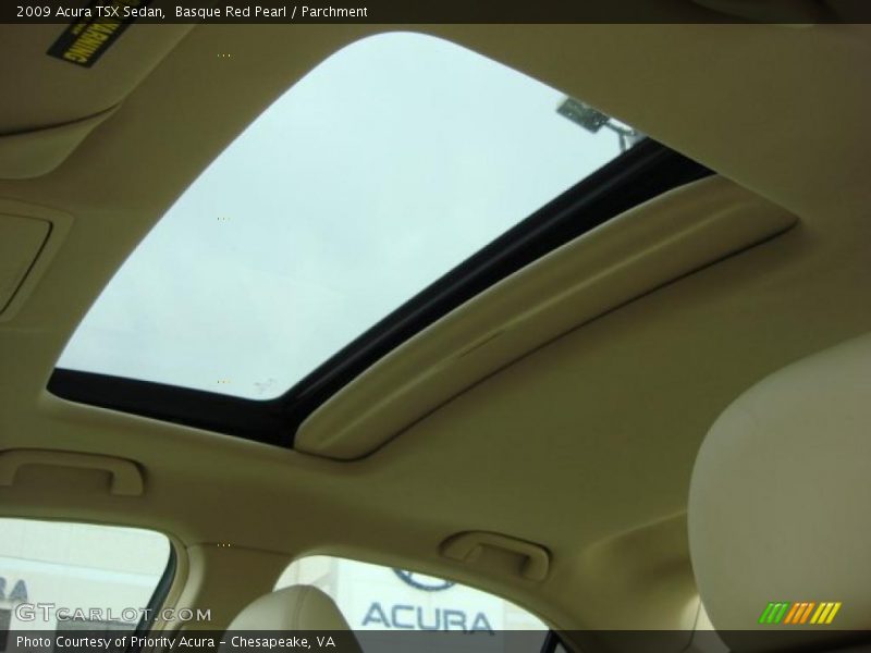 Basque Red Pearl / Parchment 2009 Acura TSX Sedan