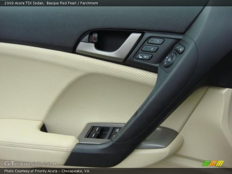 Basque Red Pearl / Parchment 2009 Acura TSX Sedan